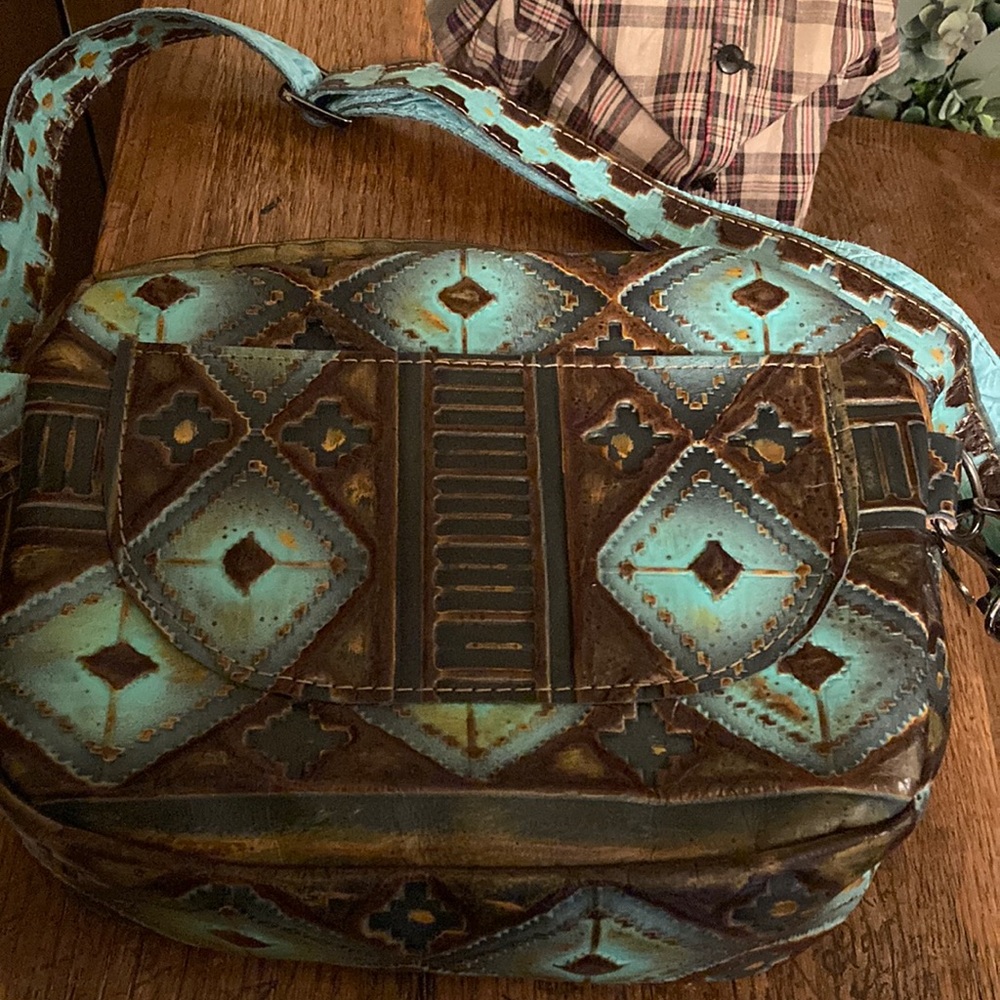 Merrick’s Custom Leather Acid Wash HOH/Leather Bum Bag NWOT - Picture 2 of 5